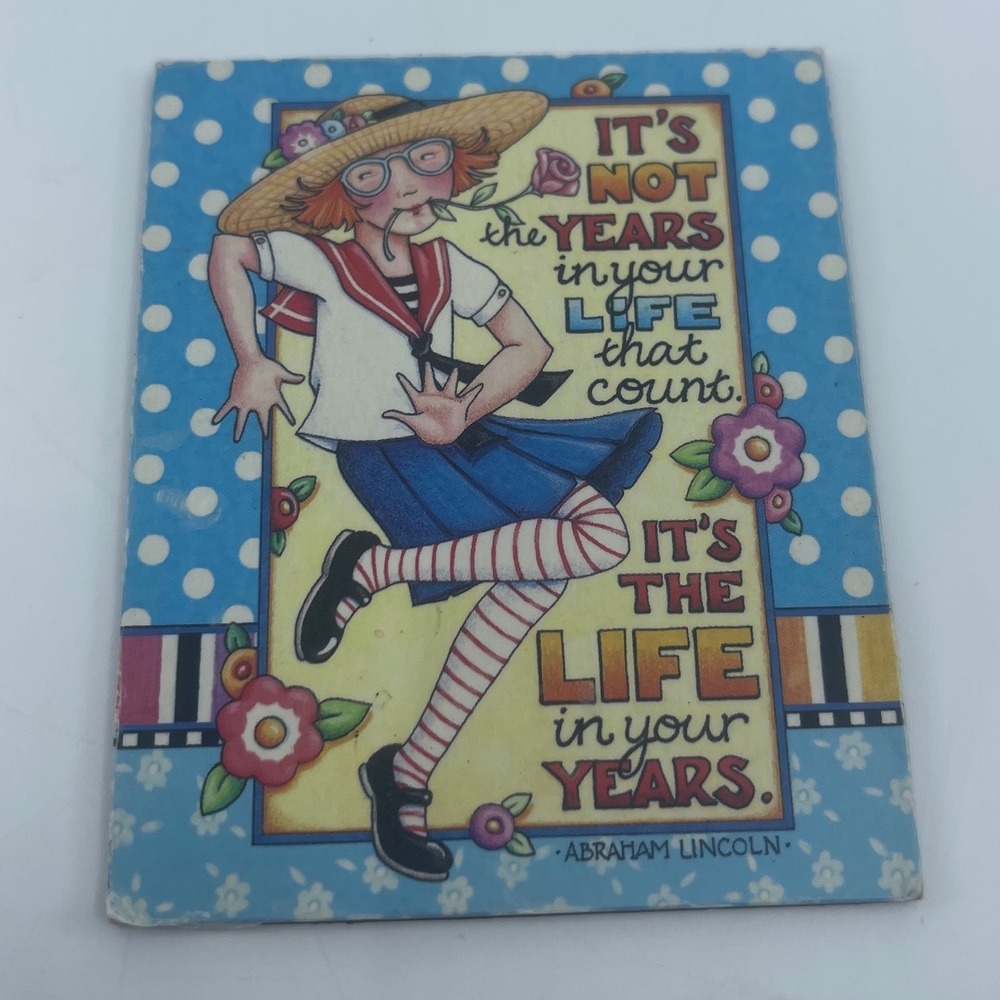 Mary Engelbreit POOCH & SWEETHEART magnet quote lady 2.5x3"